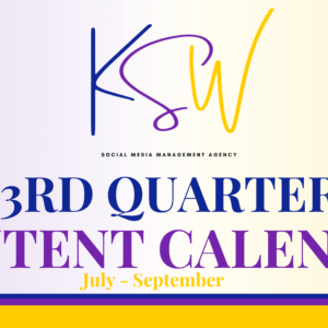 3rd Quarter Calendar