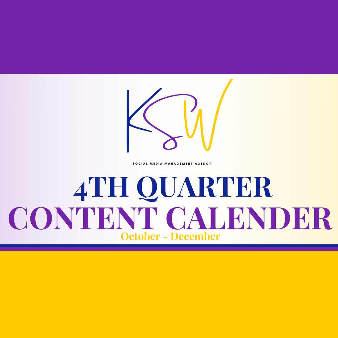 4th Quarter Calendar